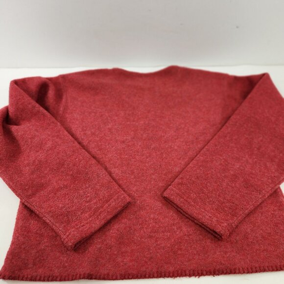 Real Clothes Red Cardigan Sweater w/ Pockets Red Size Small Vtg - Picture 8 of 9